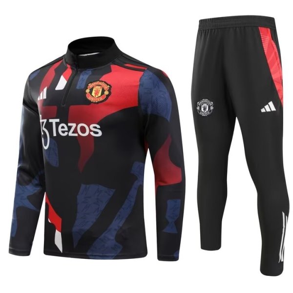 24/25 Man United Dark Blue Sweater Tracksuit Thai Quality