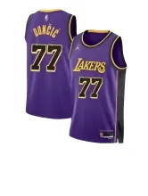 2025 NBA Men Los Angeles Lakers Purple #77 DONCIC Jersey High Quality Name and Number Print