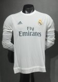 15-16 Real Madrid Home Player Version Retro Jersey Long Sleeve