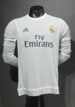 15-16 Real Madrid Home Player Version Retro Jersey Long Sleeve