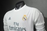 15-16 Real Madrid Home Player Version Retro Jersey Long Sleeve