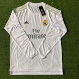 15-16 Real Madrid Home Retro Jersey Long Sleeve
