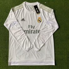 15-16 Real Madrid Home Retro Jersey Long Sleeve
