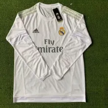 15-16 Real Madrid Home Retro Jersey Long Sleeve