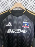 25/26 Colo-Colo Away Black Fans Soccer Jersey