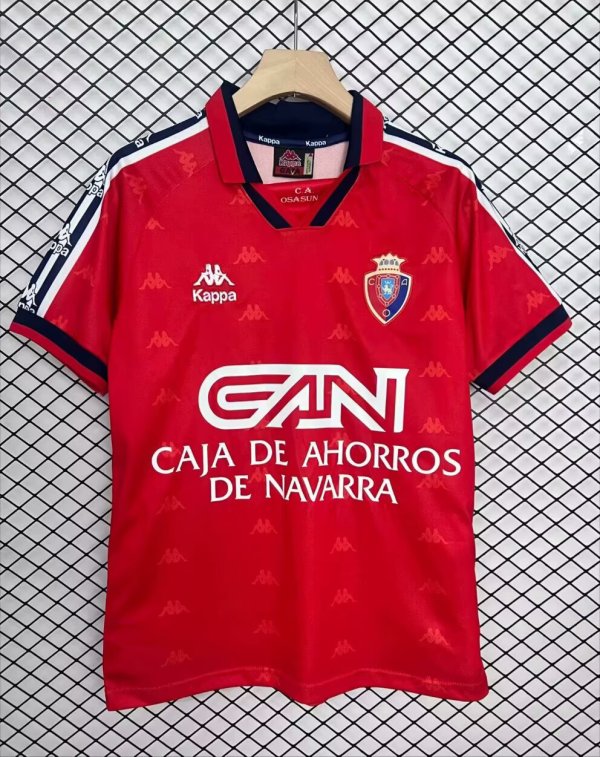 96/97 Osasuna Home Retro Jersey Thai Quality Fan Version