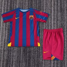 05/06 Barcelona Home Retro Kids Jersey Champions Version