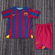 05/06 Barcelona Home Retro Kids Jersey Champions Version