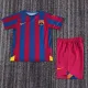 05/06 Barcelona Home Retro Kids Jersey Champions Version