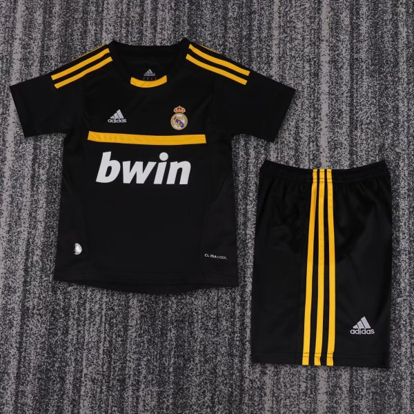 11/12 Real Madrid Goalkeeper Black Retro Kids Jersey