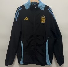 24/25 Argentinal Black Windbreaker Jacket 1:1 Quality