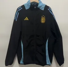 24/25 Argentinal Black Windbreaker Jacket 1:1 Quality