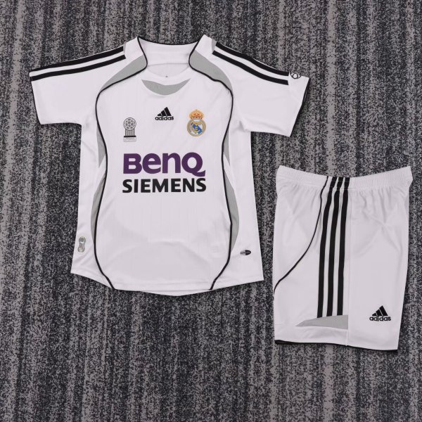06/07 Real Madrid Home Retro Kids Jersey