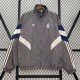 24/25 Real Madrid Grey Windbreaker Jacket Thai Quality  刺绣的