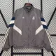 24/25 Real Madrid Grey Windbreaker Jacket Thai Quality  刺绣的