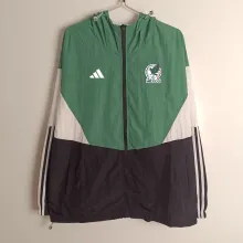 25/26 Mexico Red Windbreaker Jacket Black Thai Quality