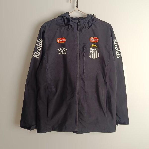25/26 Santos Black Windbreaker Jacket Thai Quality
