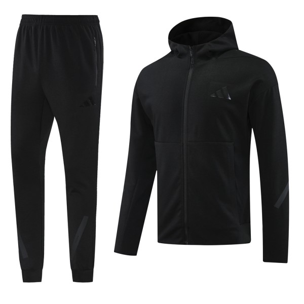 25/26 Adidas Jacket Tracksuit Black Color