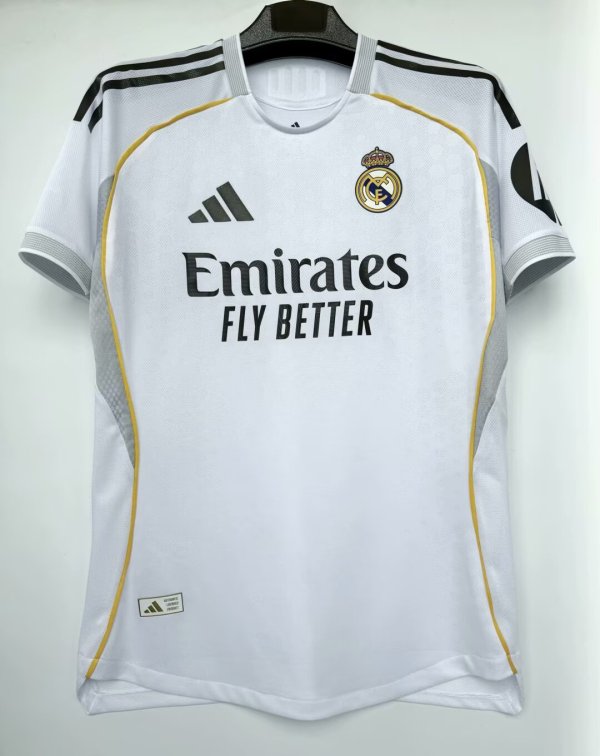 25/26 Real Madrid Home Jersey Player Version 1:1 Quality 球员版