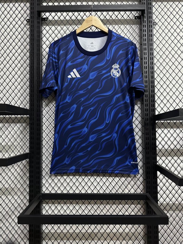 25/26 Real Madrid Training Blue Jersey Fan Version