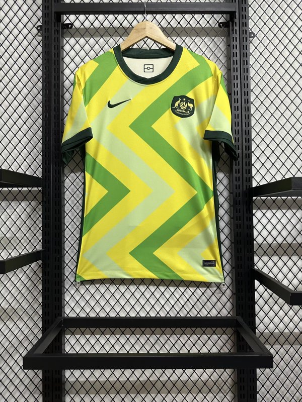 25/26 Australia Home Soccer Jersey Fans Version  1:1 Quality