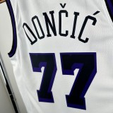 2023 NBA Men Los Angeles Lakers White #77 DONCIC Jersey High Quality Name and Number Print