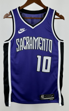 NBA Men 2025 Sacramento Kings DeROZAN #10  Jersey High Quality Name and Number Print