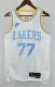 2023 NBA Men Los Angeles Lakers White #77 DONCIC Jersey High Quality Name and Number Print