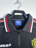 98/99 Man United Black Retro Jersey Long Sleeve