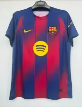 25/26 Barcelona Home Jersey With New Sponsors 1:1 Quality Fan Version