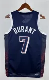 NBA Men Paris Olimpics 2024 USA National Blue #7 DURANT Jersey High Quality Name and Number Print