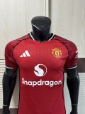 25/26 Man United Home Jersey Player Version 1:1 Quality