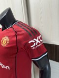 25/26 Man United Home Jersey Player Version 1:1 Quality