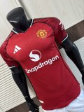 25/26 Man United Home Jersey Player Version 1:1 Quality