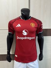 25/26 Man United Home Jersey Player Version 1:1 Quality