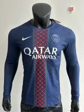 25/26 PSG Home Jersey Player Version Long Sleeve 1:1 Quality
