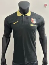 25/26 Barcelona Polo Black Jersey Player Version  1:1 Quality