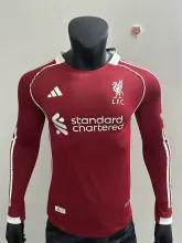 25/26 Liverpool Home Jersey Long Sleeve Player Version 1:1 Quality