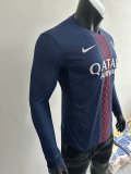 25/26 PSG Home Jersey Player Version Long Sleeve 1:1 Quality
