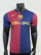 24/25 Barcelona TRAVIS SCOTT Home Jersey Special Sponsors Player Version  1:1 Quality
