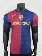 24/25 Barcelona TRAVIS SCOTT Home Jersey Special Sponsors Player Version  1:1 Quality