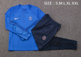 24/25 PSG Bule Sweater Tracksuit Thai Quality