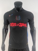24/25 Barcelona TRAVIS SCOTT Away Jersey Special Sponsors Player Version  1:1 Quality