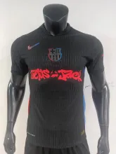 24/25 Barcelona TRAVIS SCOTT Away Jersey Special Sponsors Player Version  1:1 Quality