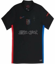 24/25 BARCELONA AWAY TRAVIS SCOTT Grey Sponsors SOCCER JERSEY
