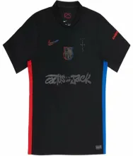 24/25 BARCELONA AWAY TRAVIS SCOTT Grey Sponsors SOCCER JERSEY