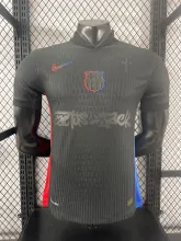 24/25 Barcelona TRAVIS SCOTT Away Jersey Special Sponsors Player Version  1:1 Quality