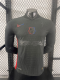 24/25 Barcelona TRAVIS SCOTT Away Long Sleeve Jersey Special Sponsors Player Version  1:1 Quality