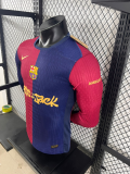 24/25 Barcelona TRAVIS SCOTT Home Long Sleeve Jersey Special Sponsors Player Version  1:1 Quality