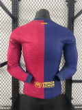 24/25 Barcelona TRAVIS SCOTT Home Long Sleeve Jersey Special Sponsors Player Version  1:1 Quality